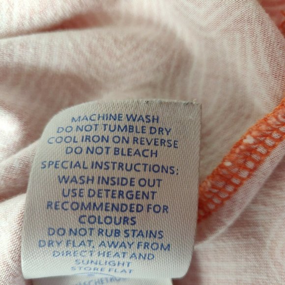 Boden St Lucia Halter Dress Size UK 14R US 10 R Orange White Geometric Printed - Picture 9 of 9